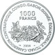 Monnaie, Cameroun, 1000 Francs, 2004, Allemagne 2006.BE, FDC, Argent - Kameroen