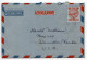 Australia 1955 10p. Plane Over Globe Aerogramme / Air Letter; Mermaid Beach, Queensland To Dunnellon, Florida, U.S. - Aerogramme