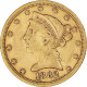 Monnaie, États-Unis, Coronet Head, $5, Half Eagle, 1882, San Francisco, TTB - 5$ - Half Eagle - 1866-1908: Coronet Head