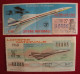 2 Billets De Loterie Nationale Avion Le Concorde 1968 Dos Scanné - Aviazione