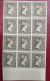 ESPAÑA. 30 CTS CASTAÑO NO ADOPTADO. BLOQUE DE 12 SELLOS. - Unused Stamps