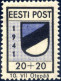 ** 1941, 20+20 K Schwarz/blau, Gezähnt Postfrisch Type II, Signiert Krischke, Mi. 1 A - Occupation 1938-45