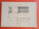 LES METAUX OUVRES 1889 LITHO FER FONTE CUIVRE ZINC " Marquise Mr Denjean Serrurier à Toulouse " 3 PLANCHES - Architecture
