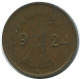 1 RENTENPFENNIG 1924 A GERMANY Coin #AE199.U - 1 Rentenpfennig & 1 Reichspfennig