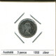 3 PENCE 1958 AUSTRALIA SILVER Coin #AS251.U - Threepence