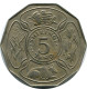 5 SHILINGI 1972 TANZANIA Coin #AZ085.U - Tansania
