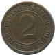2 REICHSPFENNIG 1925 A DEUTSCHLAND Münze GERMANY #AE281.D - 2 Renten- & 2 Reichspfennig