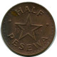 1/2 PESEWA 1967 GHANA Coin #AX887.U - Ghana