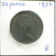 50 PENCE 1976 UK GBAN BRETAÑA GREAT BRITAIN Moneda #AW985.E - 50 Pence