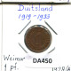 1 RENTENPFENNIG 1928 A DEUTSCHLAND Münze GERMANY #DA450.2.D - 1 Rentenpfennig & 1 Reichspfennig