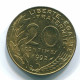 20 FRANC 1992 FRANCE Coin UNC #FR1141.1 - 20 Francs