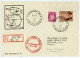 1951 Norway Norge - Registered Cover From Dronning Maud Land Sent To Utoca, N.Y. Map Antarctica Meteorology - Brieven En Documenten