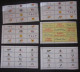 6 X SHEETS OF 12 GREETINGS LABELS FROM BOOKLETS WITH DUPLICATION. !!!!! NO STAMPS !!!!! ~ #02888 - Collections