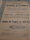 Société Générale D'Application Des Procédés Auriol & Lambot S.A. - Action De Capital De 500 Frs. Au Porteur - Avril 1928 - Industrie