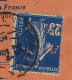 FRANCE - 1911 - Yv.140 25c Bleu Perforé SG Sur LSC De La Société Générale, Agence De Lyon Pour New-York - Covers & Documents