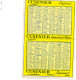 Calendrier Publicité Cusenier 1958. - Petit Format : 1941-60