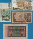 LOT BILLETS 4 BANKNOTES:  DEUTSCHES REICH - ITALIA - BRASIL - ESPANA - Vrac - Billets