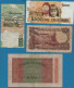 LOT BILLETS 4 BANKNOTES:  DEUTSCHES REICH - ITALIA - BRASIL - ESPANA - Kiloware - Banknoten