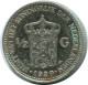 1/2 GULDEN 1929 NIEDERLANDE NETHERLANDS SILBER Münze #AR937.D - 1/2 Gulden