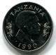 1 SHILLING 1990 TANSANIA TANZANIA UNC President Mwinyi Torch Münze #W11170.D - Tanzania