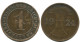 1 REICHSPFENNIG 1924 J DEUTSCHLAND Münze GERMANY #AD461.9.D - 1 Rentenpfennig & 1 Reichspfennig