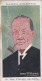 3 Rt Hon Stanley Baldwin PM  -   Straight Line Caricatures 1926 - Players Cigarette Card - Player's