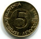 5 TOLAR 2000 SLOVENIA UNC Coin HEAD CAPRICORN #W11079.U - Slovenia