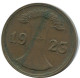 2 RENTENPFENNIG 1923 D GERMANY Coin #AE272.U - 2 Rentenpfennig & 2 Reichspfennig