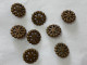 LOTTO DI PICCOLI VECCHI BOTTONI FIORI  FLOWERS OTTONE BRONZO.? - Boutons