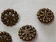 LOTTO DI PICCOLI VECCHI BOTTONI FIORI  FLOWERS OTTONE BRONZO.? - Boutons