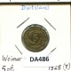 5 REICHSPFENNIG 1925 F GERMANY Coin #DA486.2.U - 5 Rentenpfennig & 5 Reichspfennig