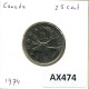 25 CENTS 1974 CANADA Moneda #AX474.E - Canada