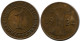 1 REICHSPFENNIG 1924 A ALLEMAGNE Pièce GERMANY #DB771.F - 1 Rentenpfennig & 1 Reichspfennig