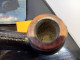 Delcampe - CHACOM 42 Bent Billiard Leather Pipe, Used Vintage Smoking Tobacco Pipe Made In France - Pipes En Bruyère