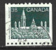 Canada 1989. Scott #1194A (U) Parliament (Library) - Coil Stamps