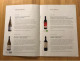 KLM Business Class Wines Menu - Menu Cards