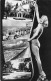 LE ZOUTE - Photo Carte (Pin Up à La "Marilyn Monroe") Circulé Vers La Louvière En 1956 - Knokke