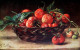 CPA  NATURE MORTE AUX FRUITS . ART .  CORBEILLE DE FRAISES . STILL LIFE STRAWBERRIES IN BASKET  OLD PC A / S M. BILLING - Medicinal Plants