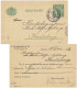 SUÈDE / SWEDEN - 1912 - 5 öre Green Postal Card Mi.P29a (date 212) Used GOTEBORG (LBR * 2 *) To KARLSBORG - VF Used - Entiers Postaux