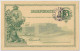 SUÈDE / SWEDEN - 1897 - 5 öre Green Jubilee Postal Card Mi.P28 Unused But With STOCKHOLM - Postal Stationery