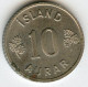 Islande Iceland 10 Aurar 1963 UNC KM 10 - Islande