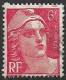 France Marianne De Gandon 6F N°721a Mèches Reliées (variété) Oblitéré - Used Stamps