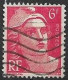 France Marianne De Gandon 6F N°721b Mèches Croisées (variété) - Used Stamps