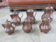 Delcampe - LOT 6 PICHETS BROCS CUIVRE AVEC COUVERCLE - Coppers