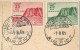 NORWAY - Mi #408 + Mi #409 CANCELLED "NORDKAPP 1.8.65" ON POSTCARD (MIDNATTSOL) TO BELGIUM - 1965 - Storia Postale