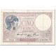 France, 5 Francs, Violet, 1940, 1940-11-28, TB, Fayette:4.15, KM:83 - 5 F 1917-1940 ''Violet''