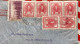 ARGENTINA 1950,COVER USED TO DENMARK SAN MARTIN INDUSTRY & AGRICULTRE MULTI 7 STAMP. - Covers & Documents