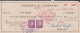 1952. CANADA.  Pair 3 CENTS Georg VI On Check ($ 120.58) From HUGES & COMPANY To BANK OF MONT... (Michel 253) - JF439366 - Lettres & Documents