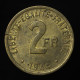 France, (Philadelphie - Type FRANCE) , 2 Francs, 1944, Laiton (Brass), SUP (AU), KM# 905, G.537 & F.271 - 2 Francs