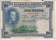 BILLETE DE ESPAÑA DE 100 PTAS DEL AÑO 1925 CON SELLO SECO DE LA REPUBLICA ESPAÑOLA (BANKNOTE) - 100 Pesetas